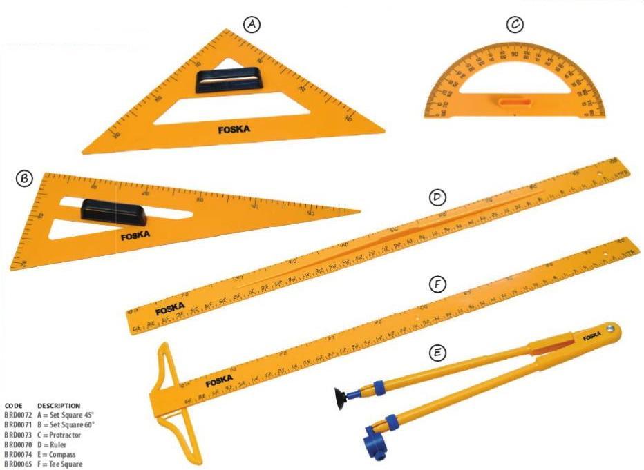 Whiteboard Set Square 45°
