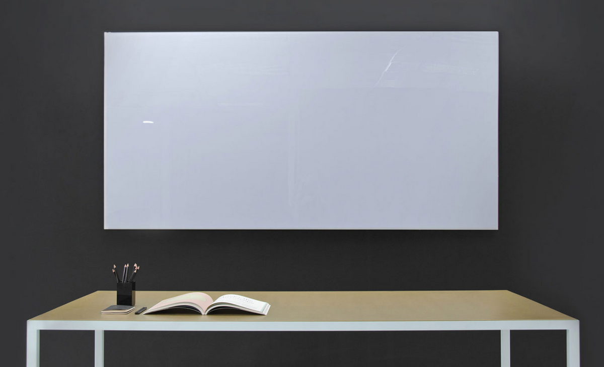 Floating Magnetic Glass Whiteboard 900 x 900mm