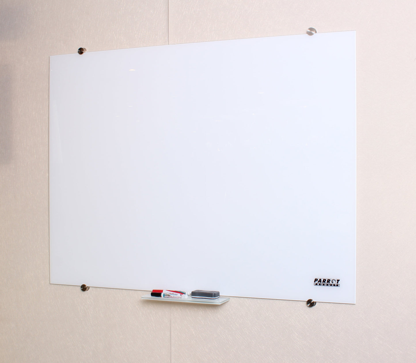 Glass Whiteboard Magnetic 1500 x 1200mm