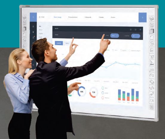 Complete 78 inch Interactive Whiteboard Bundle Installed