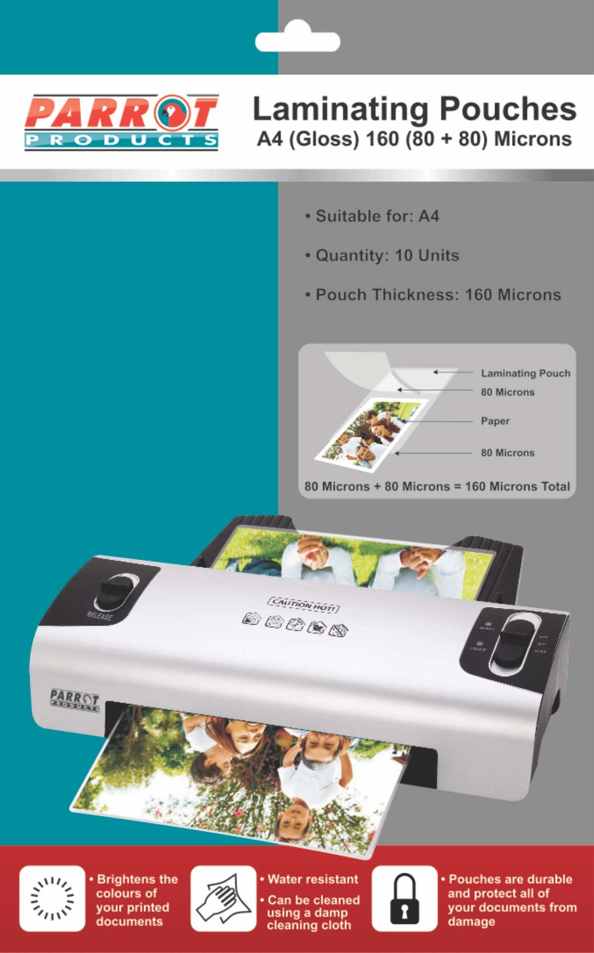 Laminating Pouch A4 220x310mm 160 (80+80) Mic Pack 10