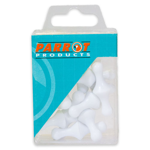 Magnets Map Pins 25 Box White 16mm