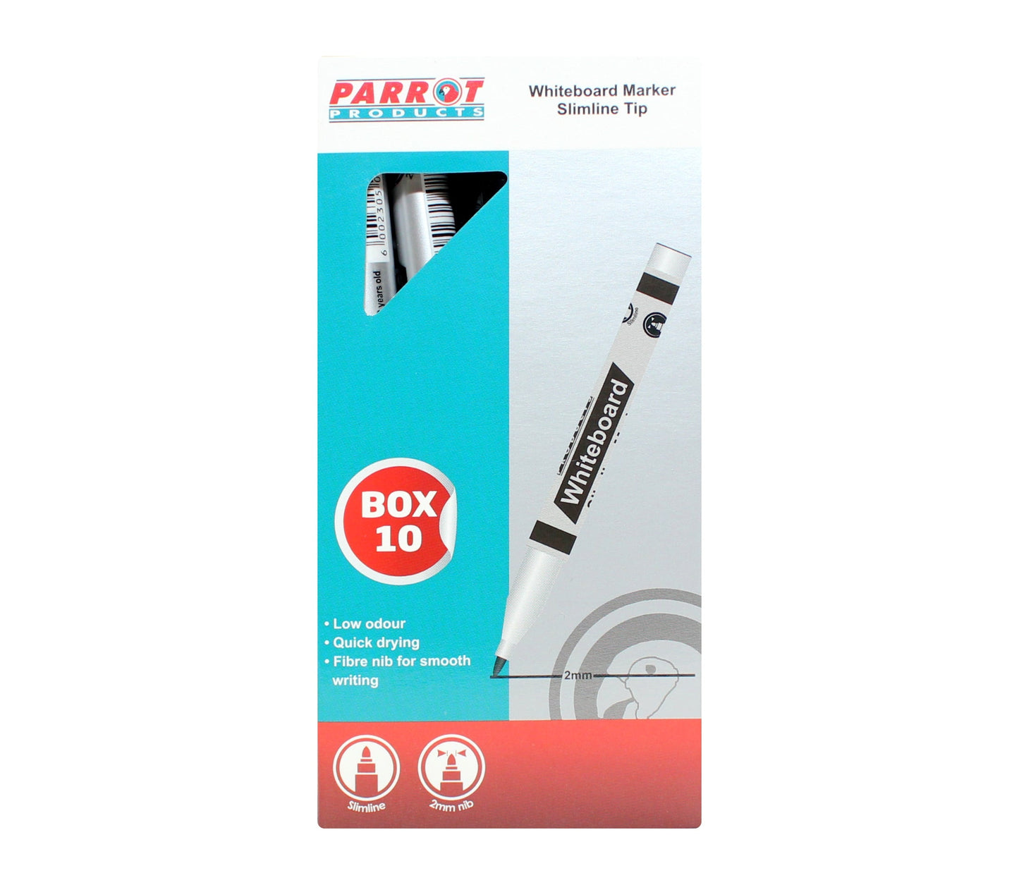 Marker Whiteboard Slimline Box 10 Black