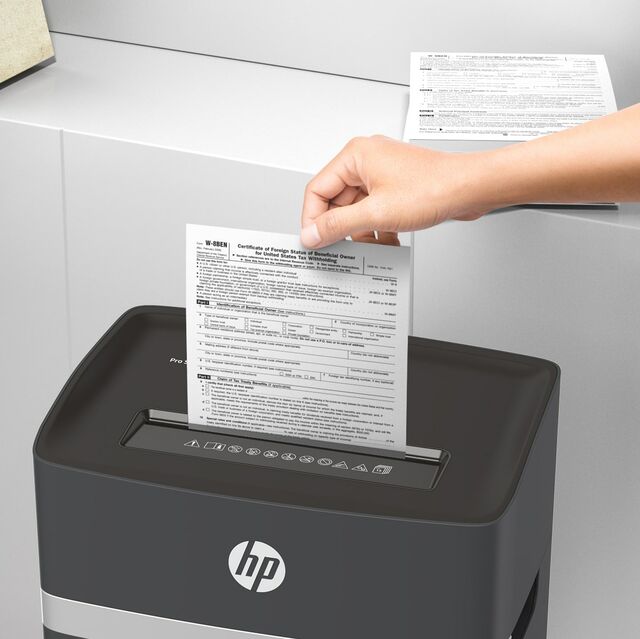 HP ProShred 10MC 10 Sheets Micro-Cut P5 Paper Shredder
