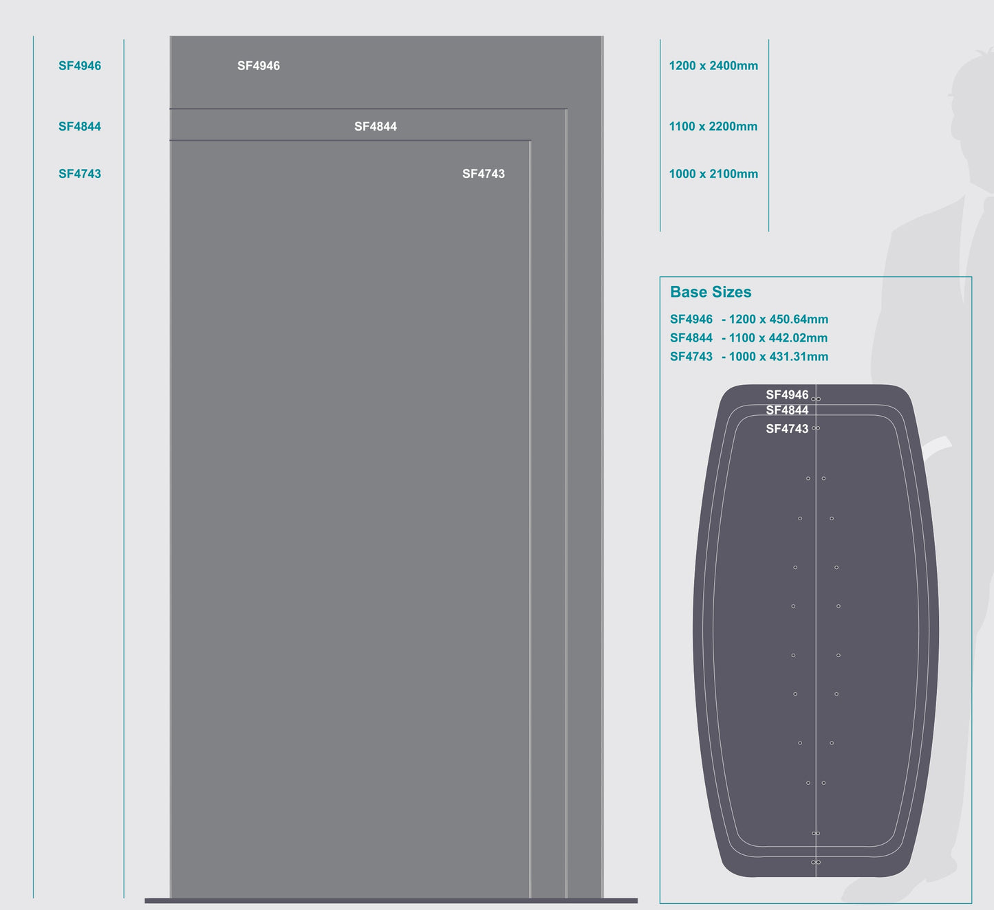 Sign Frame 1000x 2100mm Dbl Sided Standing