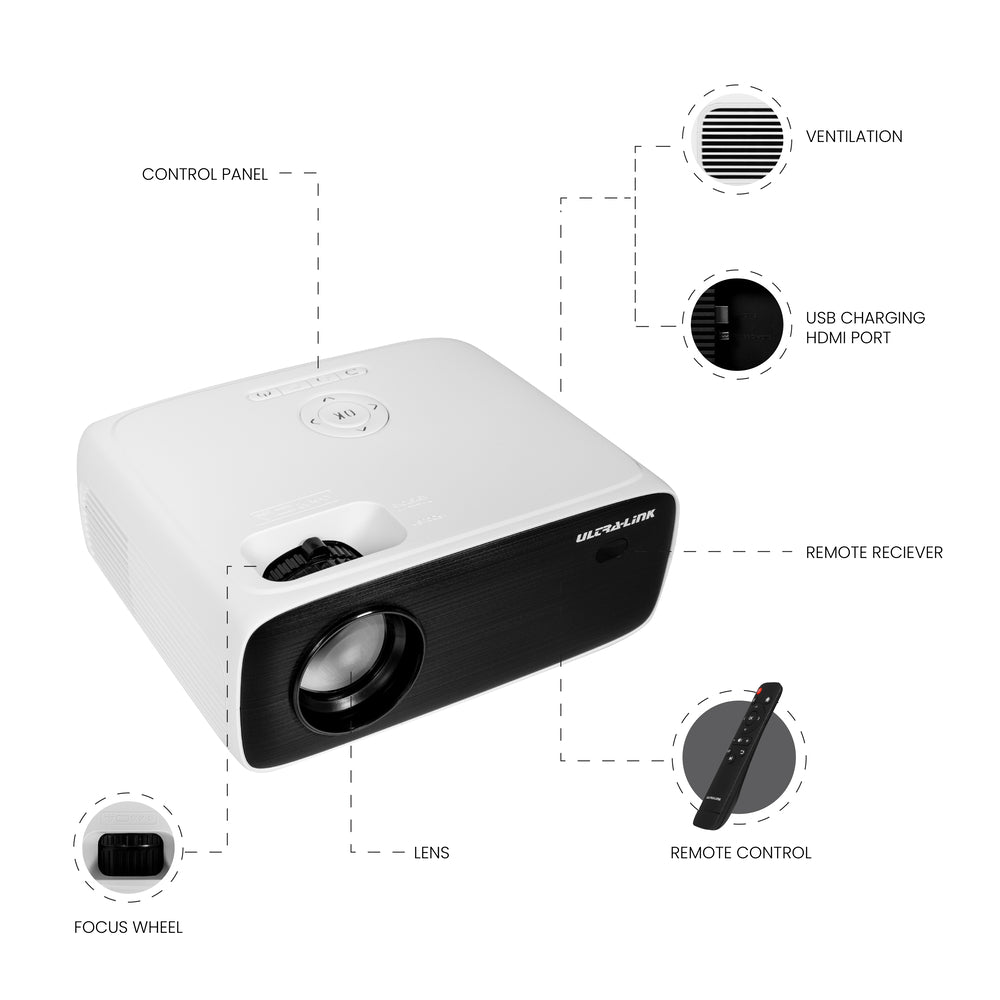 Ultra-Link PJ80 Compact LED Projector