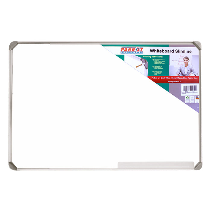 Parrot Whiteboard Slimline Magnetic 600x450mm
