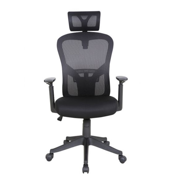 Optima Operators High Back Mesh Chair with head rest - Black