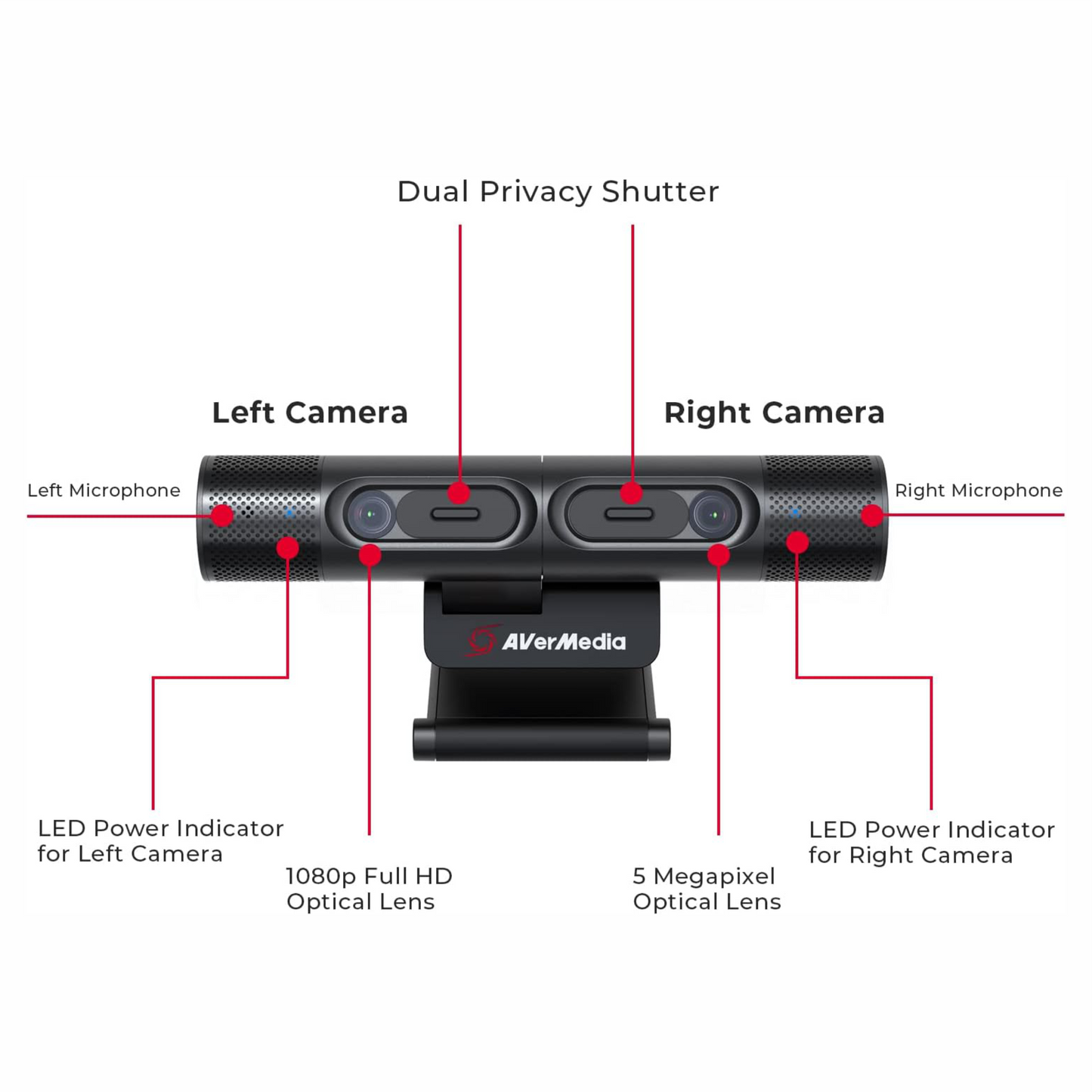 AVer PW313D DualCam Webcam