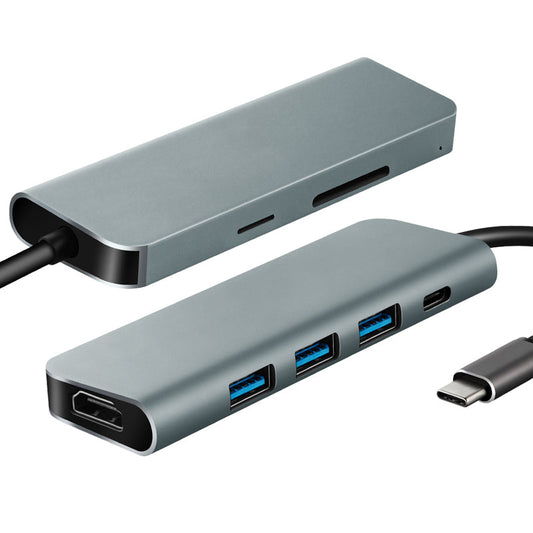 Adaptor b Usb C Hub 7 In 1 (hdmi X 1, Usb3 X 3,dp X 1, Sd X 1, Tf X 1)