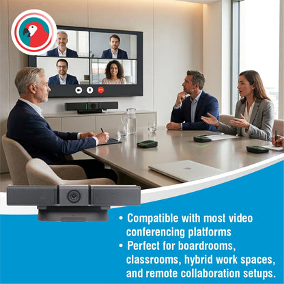 All-in-One Video Audio Conferencing System with Camera, Mic & Speaker