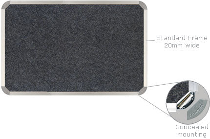 Bulletin Board Aluminium Frame 900 x 900mm
