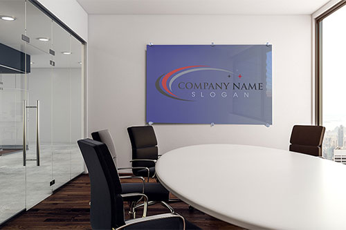 Glass Whiteboard Magnetic Printed 2400 x 1200mm