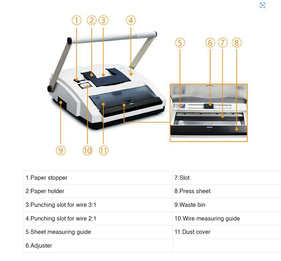 DSB WR200 Wire Binding Machine 250 Pages