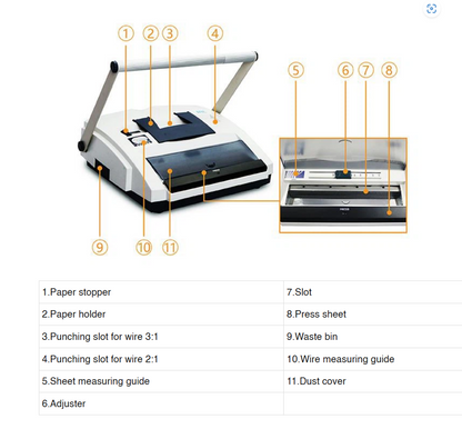 DSB WR200 Wire Binding Machine 250 Pages