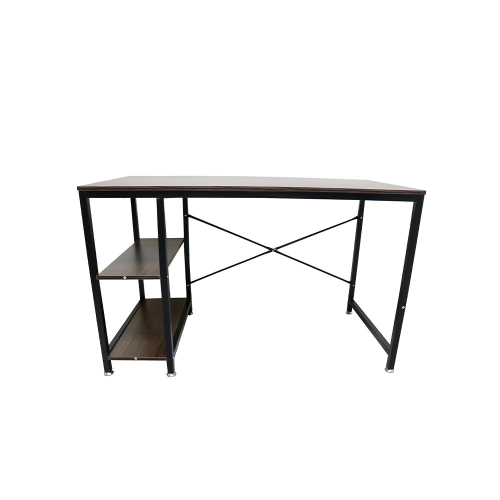 Utah work desk walnut and black