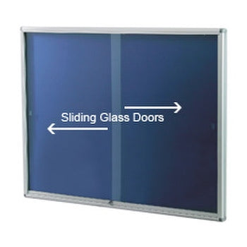 Lockable Pinning Board Display Case 1500 x 1200mm