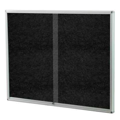 Lockable Pinning Board Display Case 1500 x 1200mm
