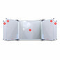 Edu Board Swing Leaf 1220x910mm Magnetic White Grey Blocks 1 Side