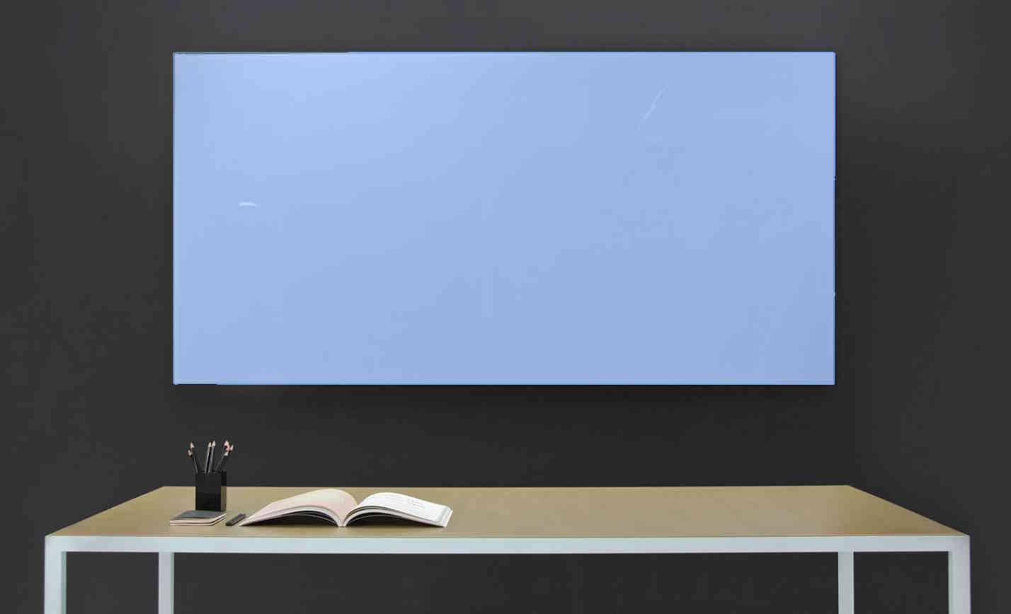 Floating Magnetic Glassboard Various Colours 1200 x 1200mm