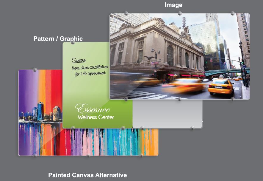 Glass Whiteboard Magnetic Printed 900  x900mm