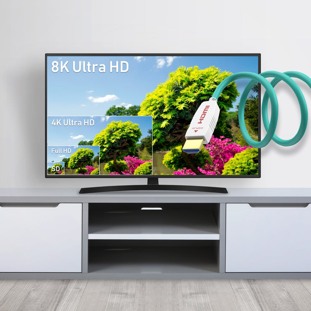 HDMI 8K Fibre 2.1 Cable 50 Meters