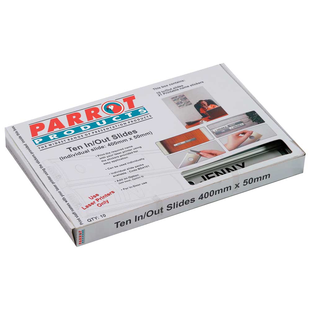 In Out Slide 400x 50mm Ten Boxed Retail