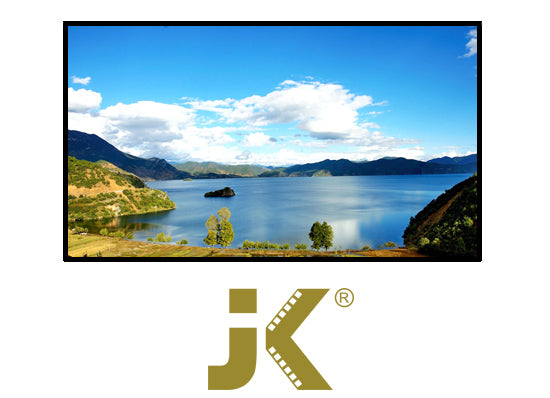 JK Screen Slim Fixed Frame GREY Fabric