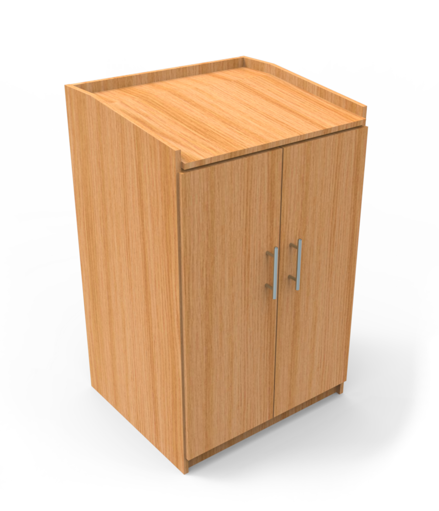 Mobile Interactive Wooden Lectern