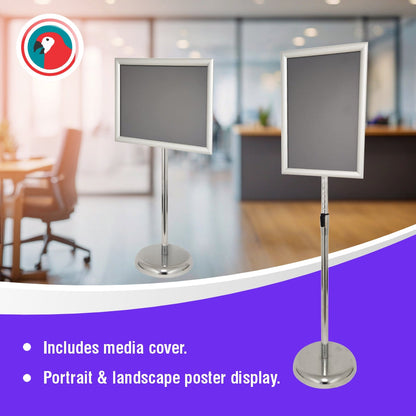 Lollipop aluminium poster frame stand A4