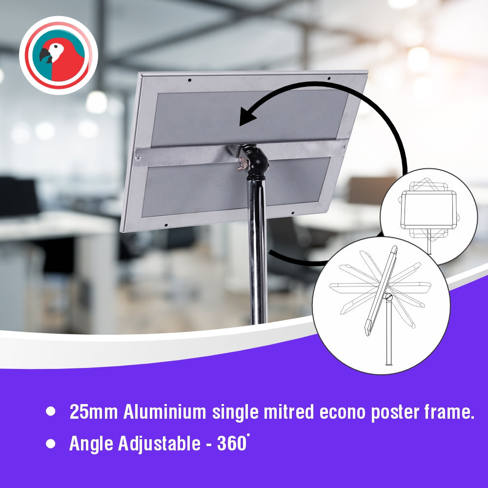 Lollipop aluminium poster frame stand A3