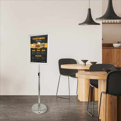 Lollipop aluminium poster frame stand A4