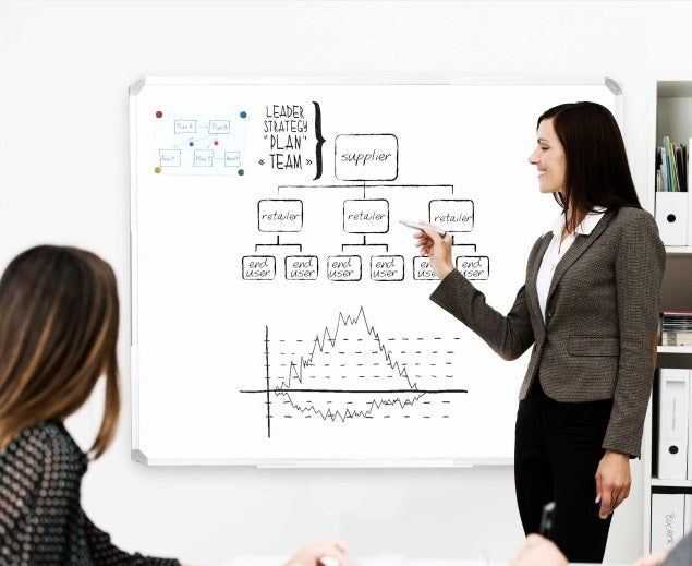 Parrot Products Magnetic Whiteboard 1500 x 900mm