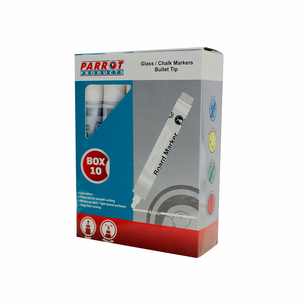 Marker Glass Chalkboard White Box 10