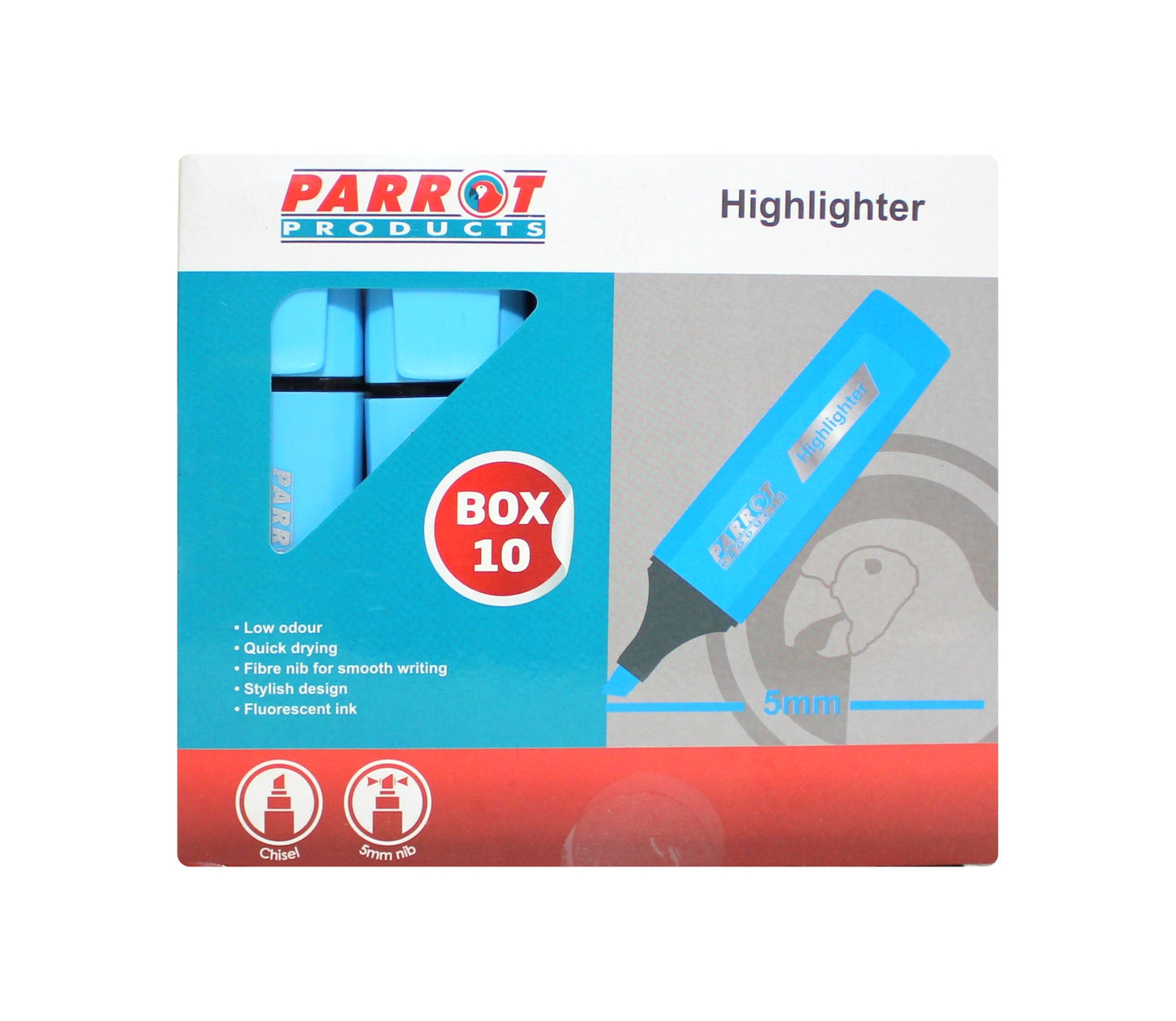 Marker Highlighter Box 10 Blue
