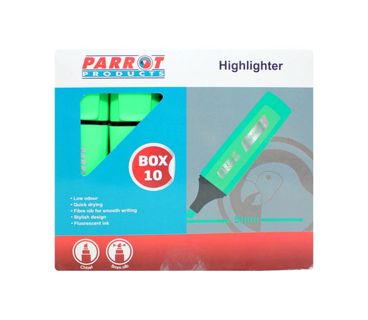 Marker Highlighter Box 10 Green