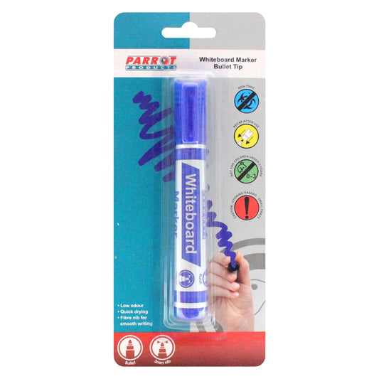 Marker Whiteboard Bullet Carded D Blue