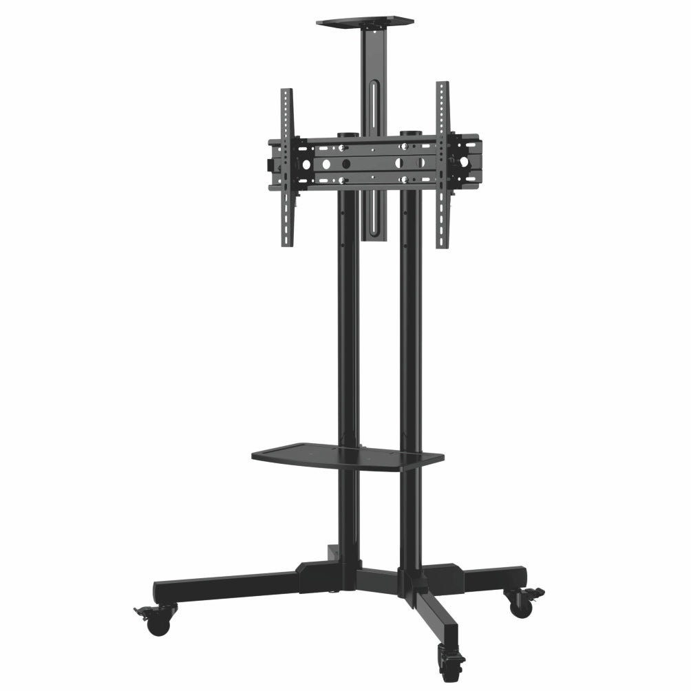 Mobile TV Stand 32"–65" Screens, Adjustable Height & AV Shelf