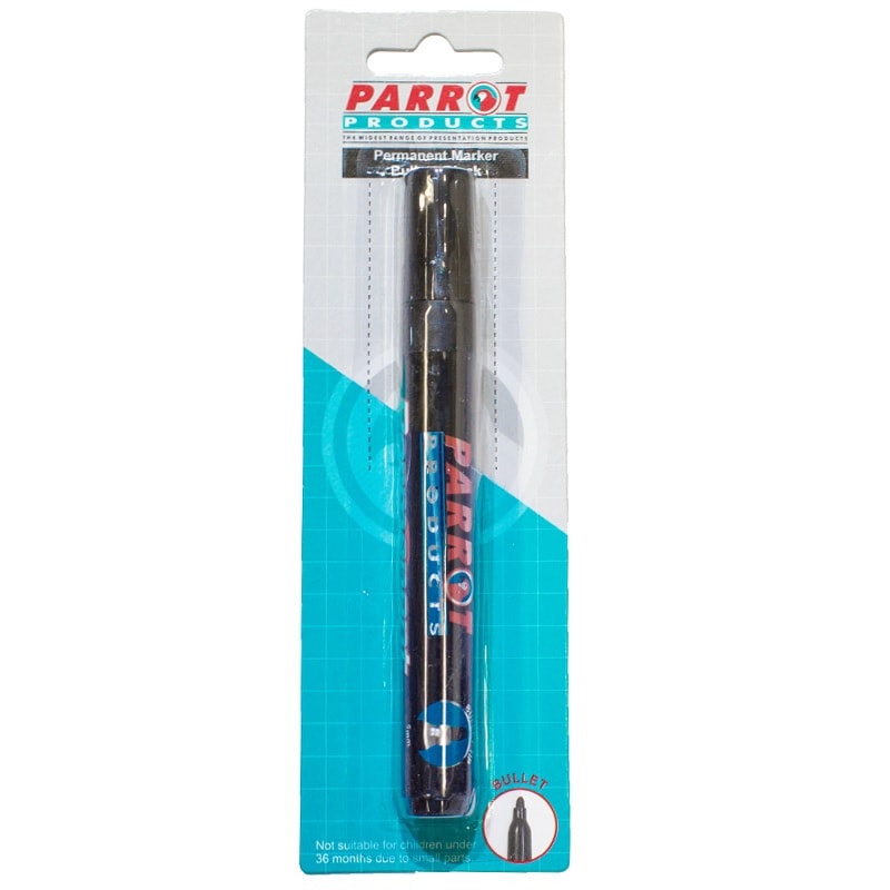 Permanent Marker (Bullet Tip, Carded, Black)