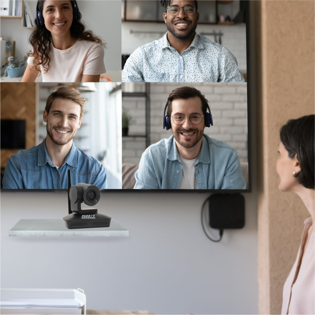 Wireless PTZ Voice Tracking Webcam