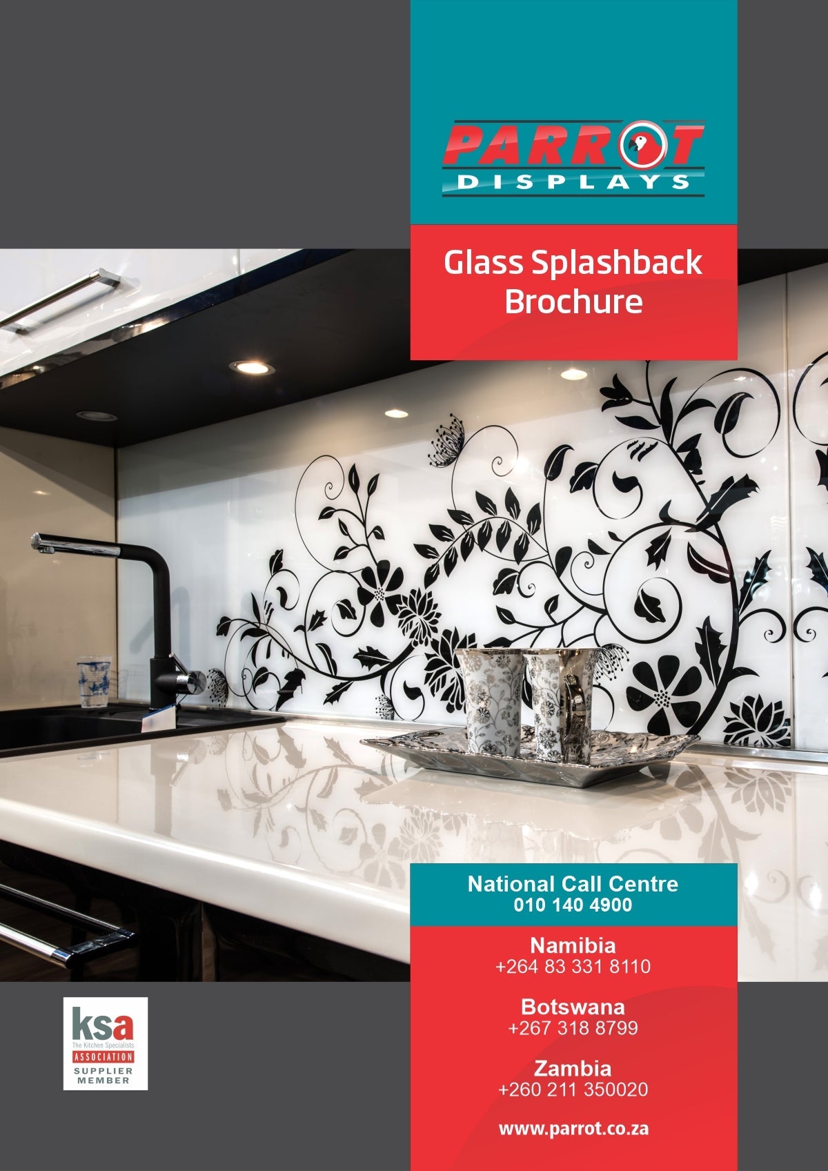Parrot Catalogue Glass Splashback Brochure