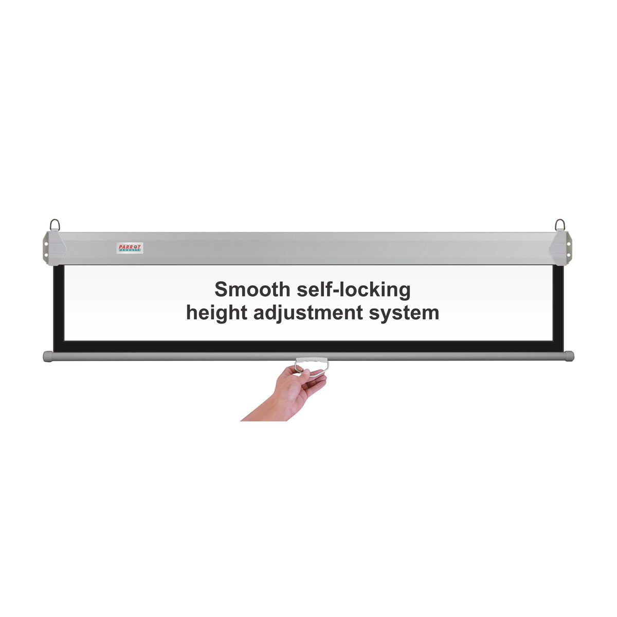 Parrot Products Manual Pull Down Screens 4:3 Aspect Ratio