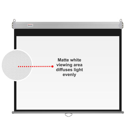 Parrot Products Manual Pull Down Screens 1:1 Aspect Ratio