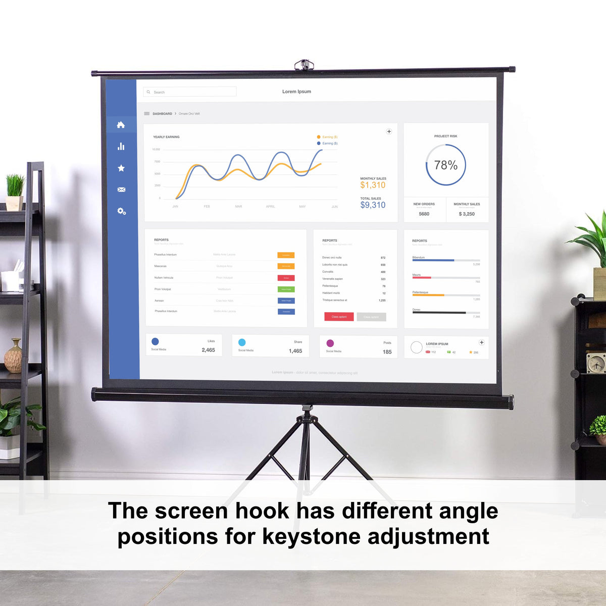 Parrot Products Tripod Screens 4:3 Aspect Ratio