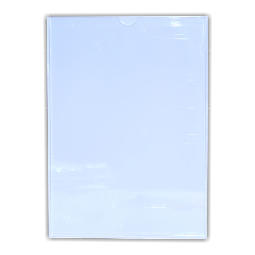 Perspex Pocket Clear White Backing A4