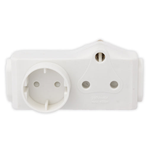 Plug 1x 16a Sa 2 X Euro 1 X Schucko Socket Adaptor