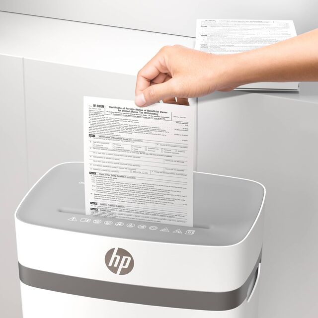 HP OneShred 12CC 12 Sheets Cross-Cut P4 Paper Shredder
