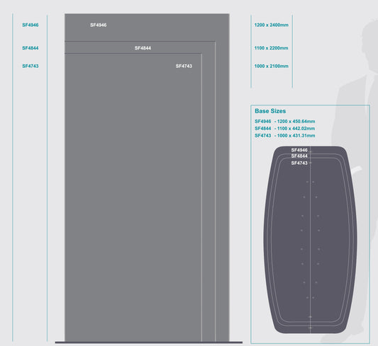 Sign Frame 1100x 2200mm Dbl Sided Standing