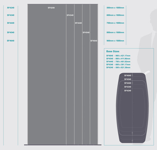 Sign Frame 800x 1800mm Dbl Sided Standing