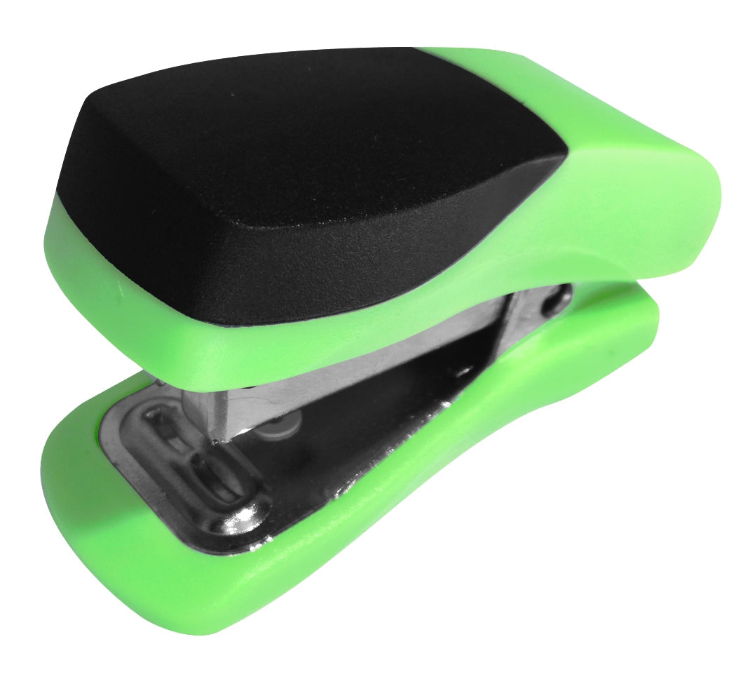 Stapler Plastic Mini Green Single